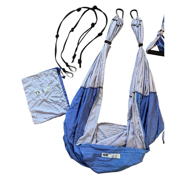 YOGABODY Practice is Everything Yoga Trapeze Ceiling Bar Swing Hooks RARE Purple - Picture 9 of 11